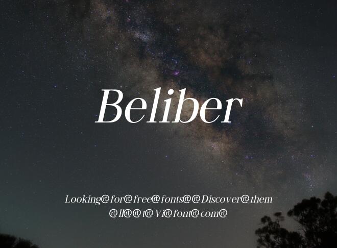 Beliber Font