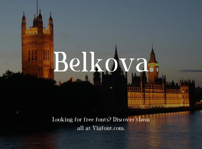 Belkova Font