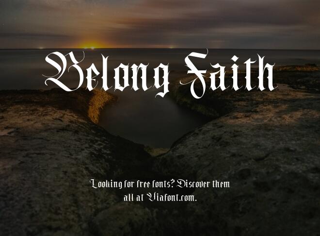 Belong Faith Font