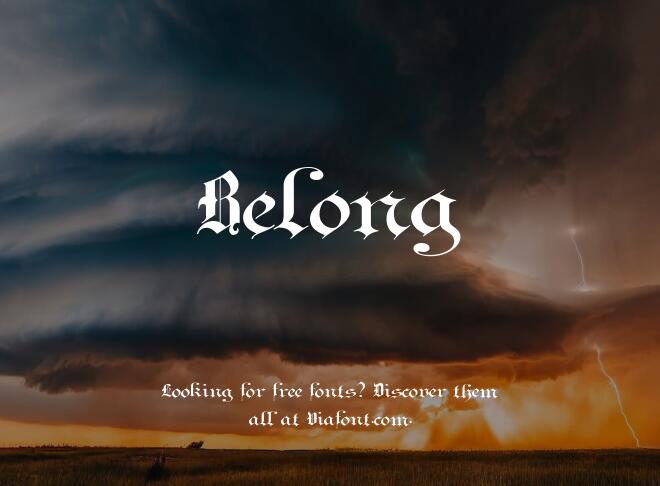 Belong Font