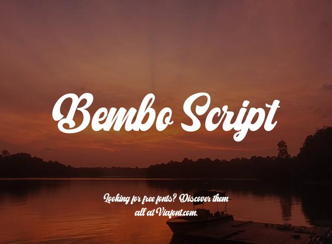 Bembo Script Font