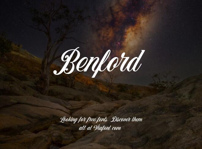 Benford Font