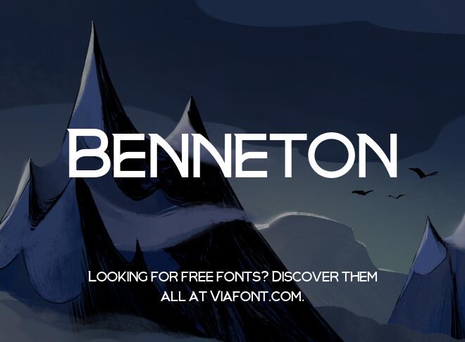 Benneton Font