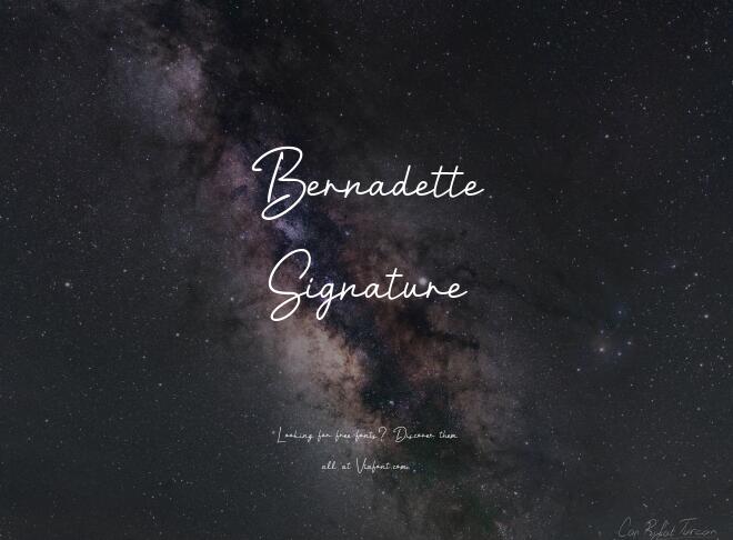 Bernadette Signature Font