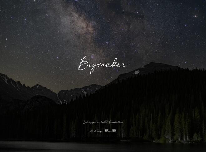 Bigmaker Font