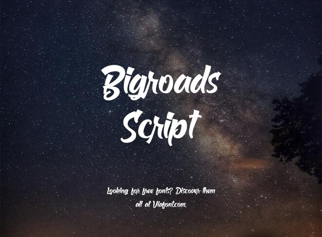 Bigroads Script Font
