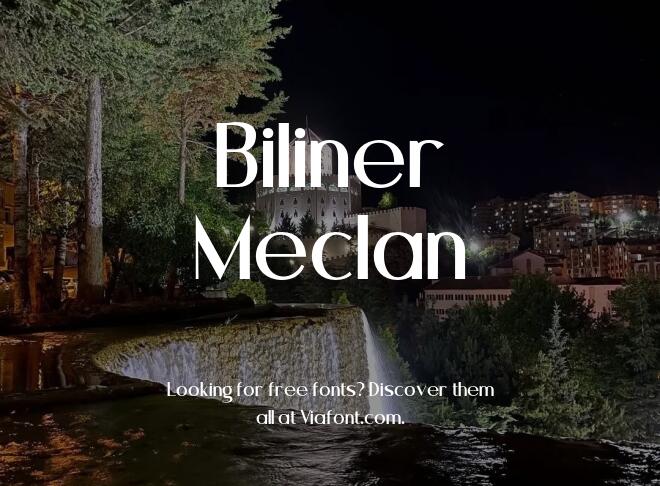 Biliner Meclan Font