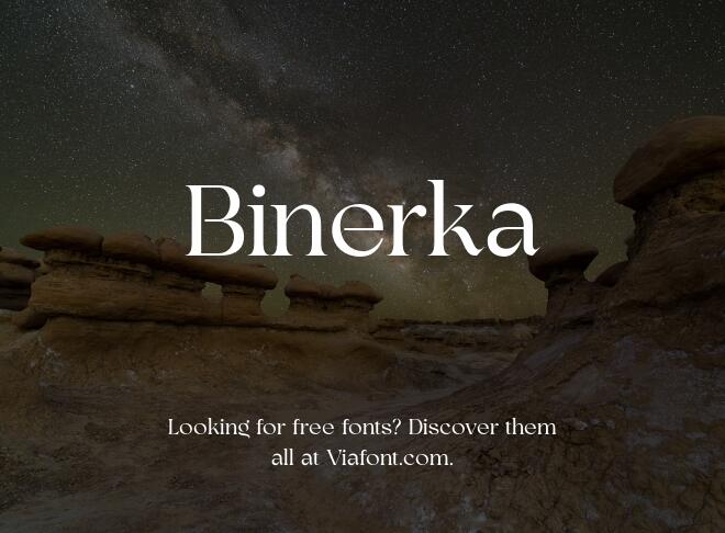 Binerka Font