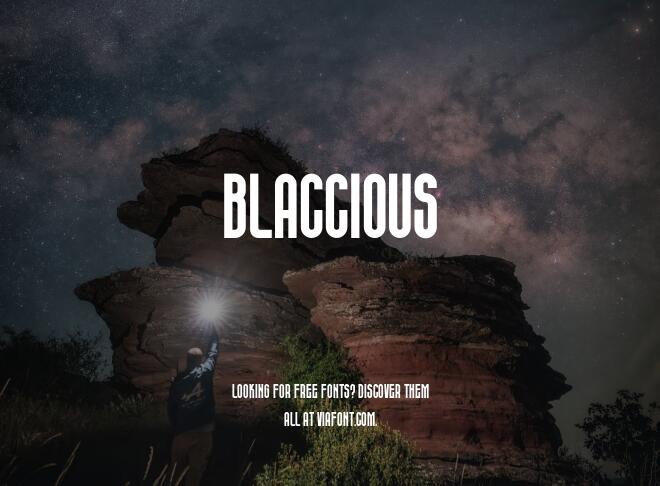 Blaccious Font