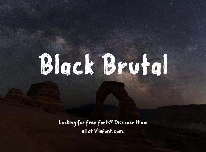 Black Brutal Font
