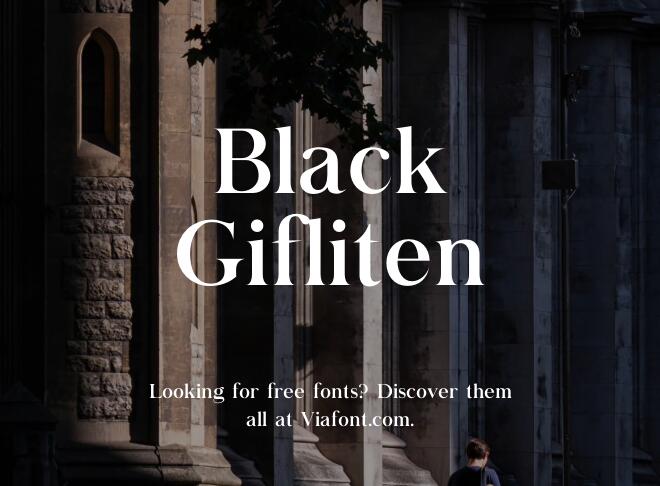 Black Gifliten Font