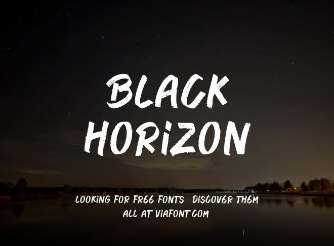 Black Horizon Font