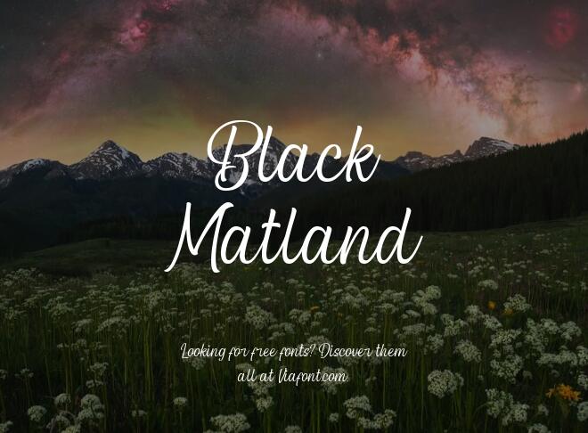 Black Matland Font