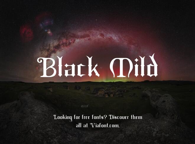 Black Mild Font