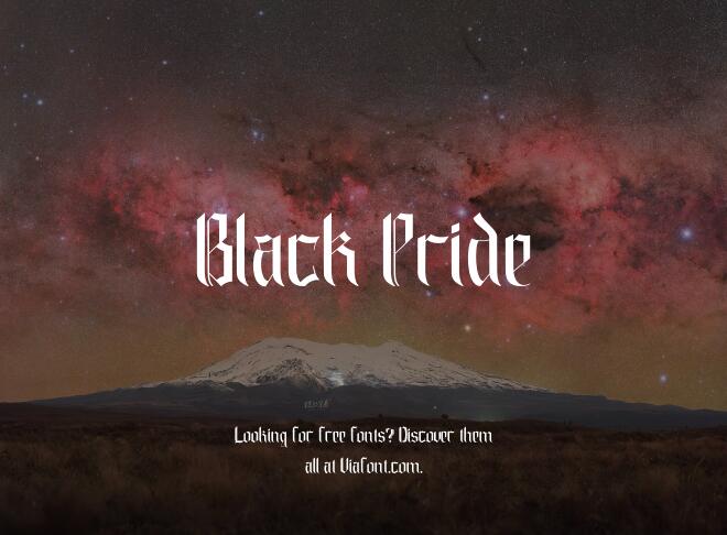 Black Pride Font
