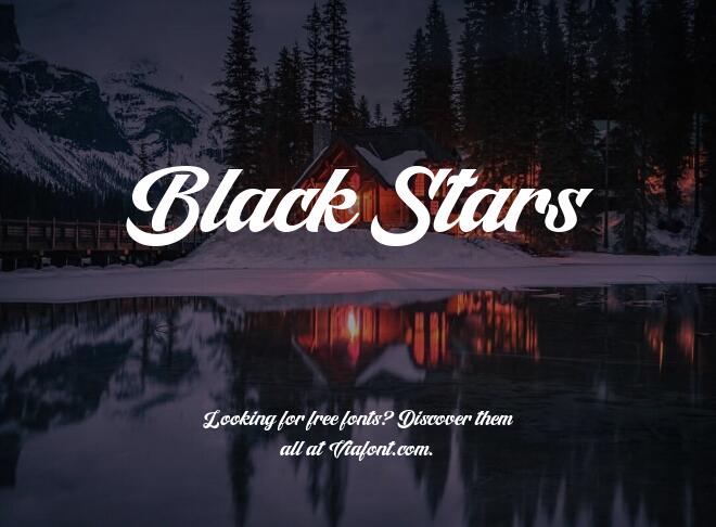 Black Stars Font