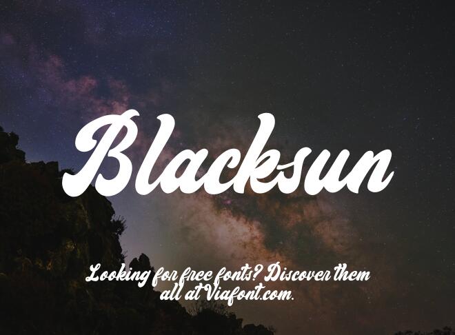 Blacksun Font