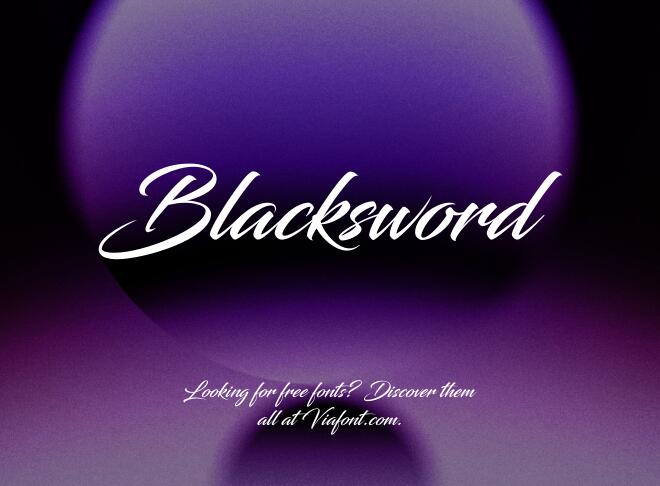 Blacksword Font