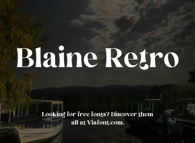 Blaine Retro Font