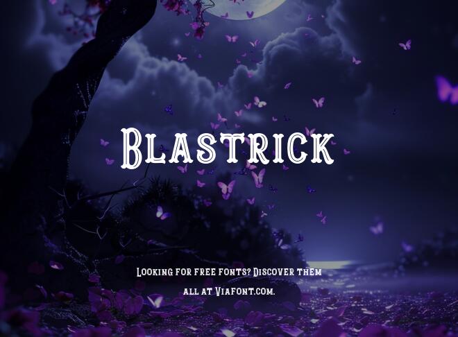 Blastrick Font