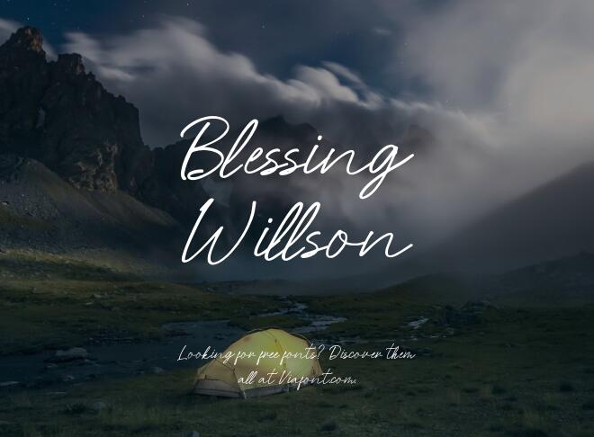 Blessing Willson Font