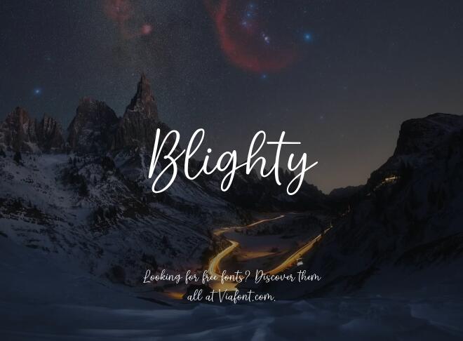 Blighty Font
