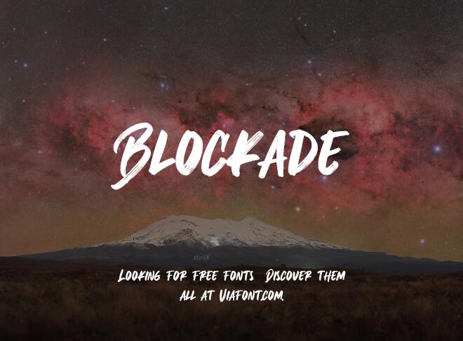 Blockade Font