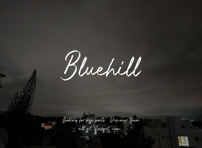 Bluehill Font
