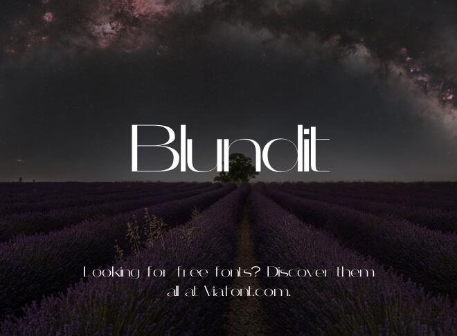 Blundit Font