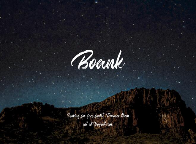 Boank Font