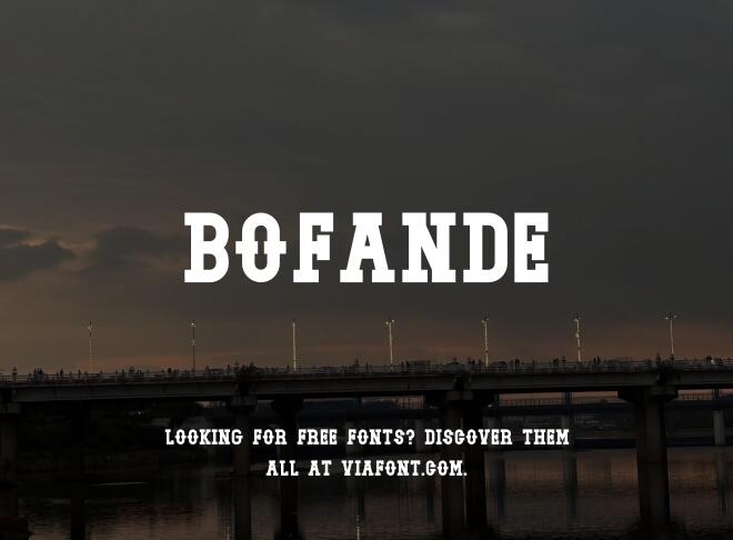 Bofande Font