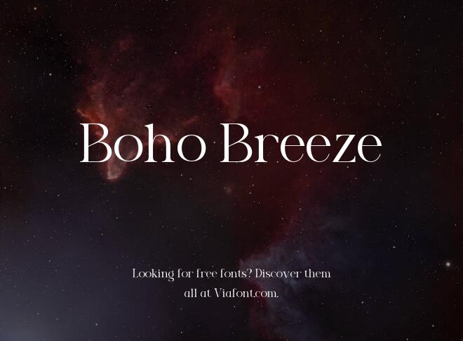 Boho Breeze Font
