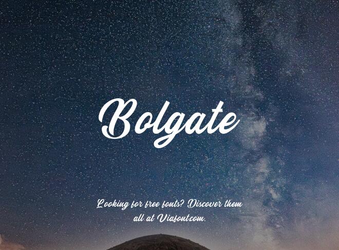 Bolgate Font