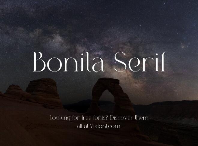 Bonita Serif Font