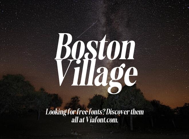 Boston Village Font