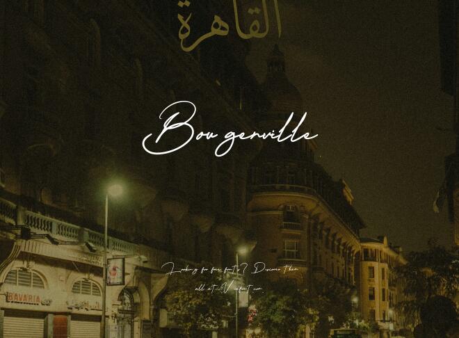 Bougenville Font
