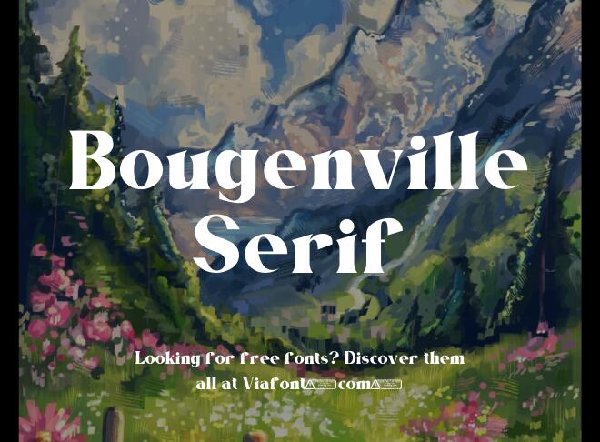 Bougenville Serif Font