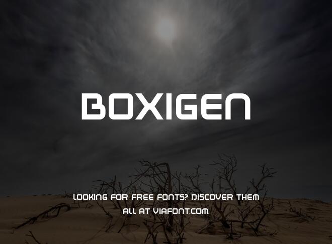 Boxigen Font