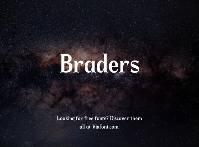 Braders Font