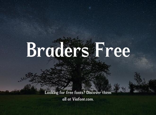 Braders Free Font