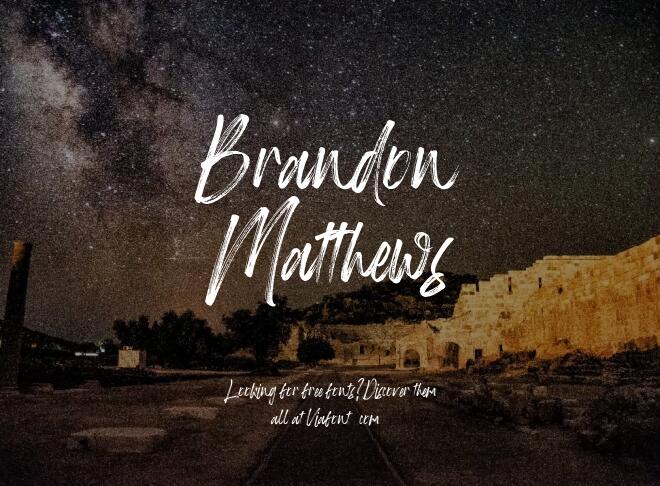 Brandon Matthews Font