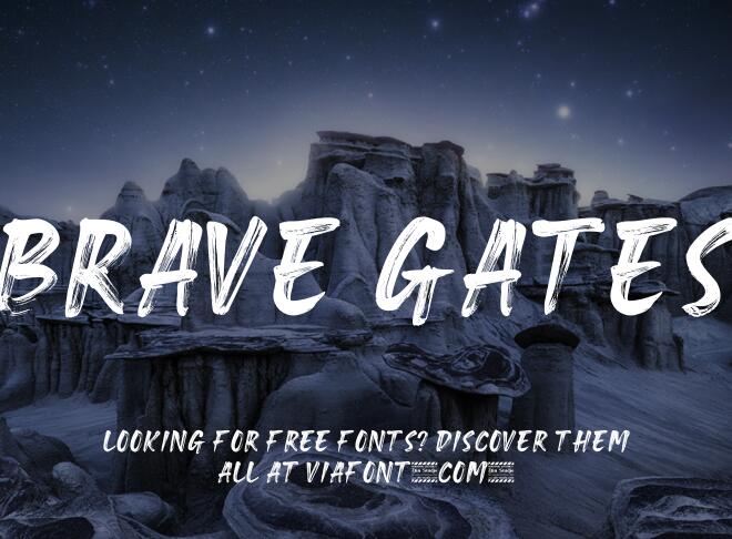 Brave Gates Font