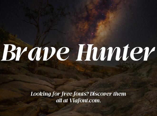 Brave Hunter Font