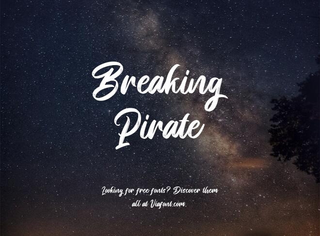 Breaking Pirate Font