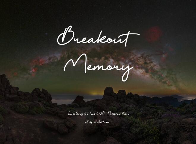Breakout Memory Font