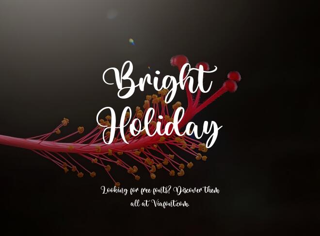 Bright Holiday Font