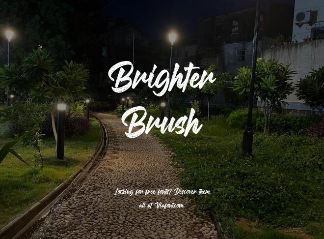 Brighter Brush Font