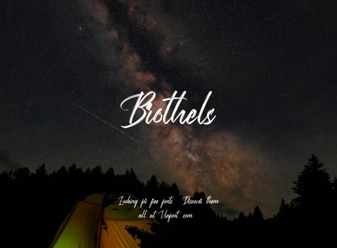 Brothels Font