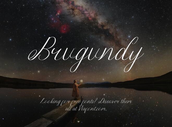 Brugundy Font
