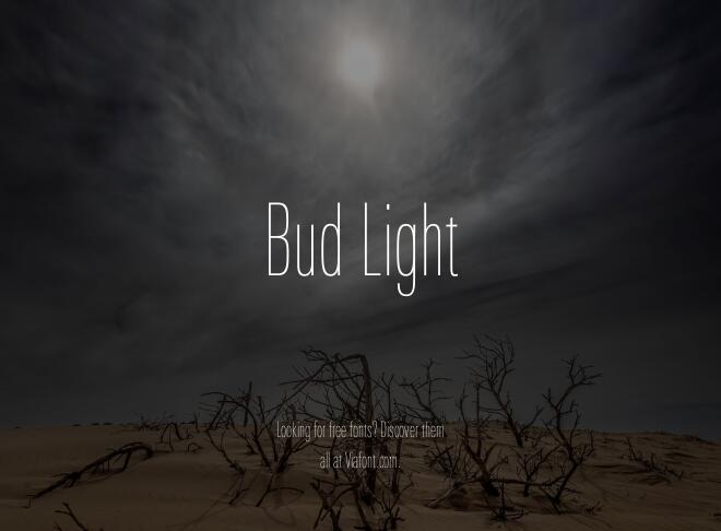 Bud Light Font